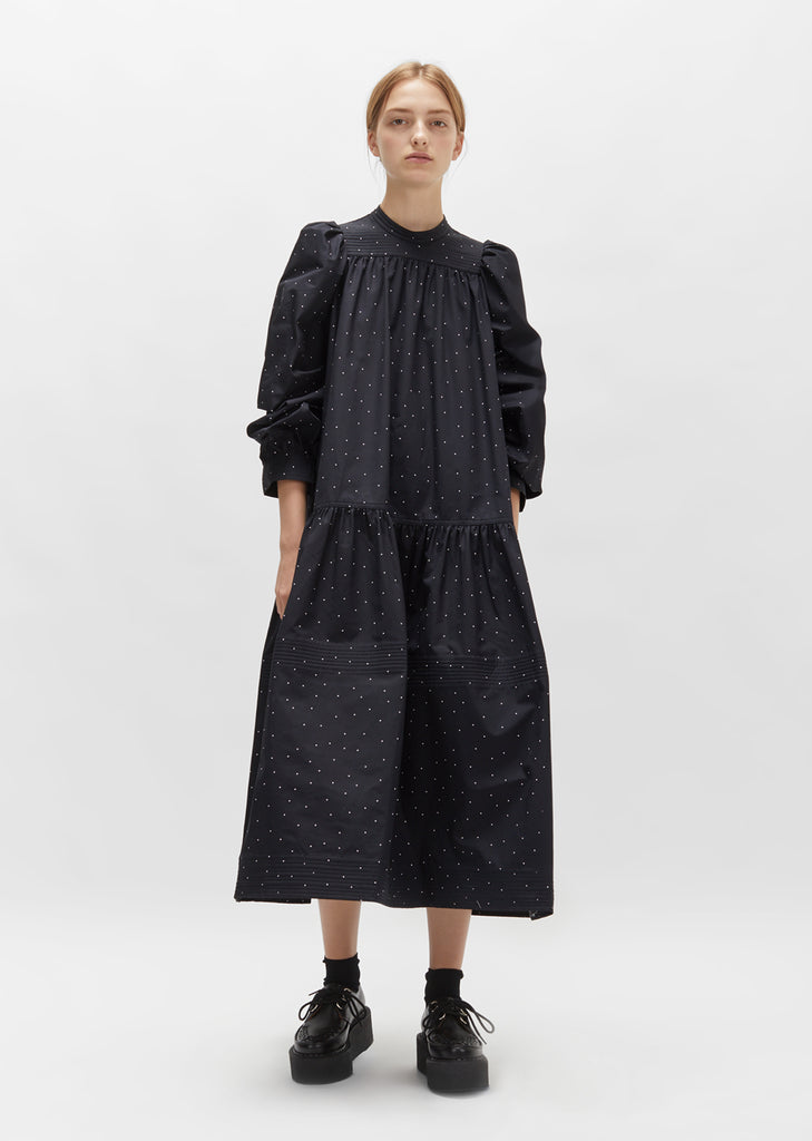 Cotton Poplin Dot Dress