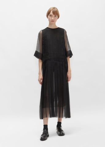 Sheer Silk Chiffon Dress