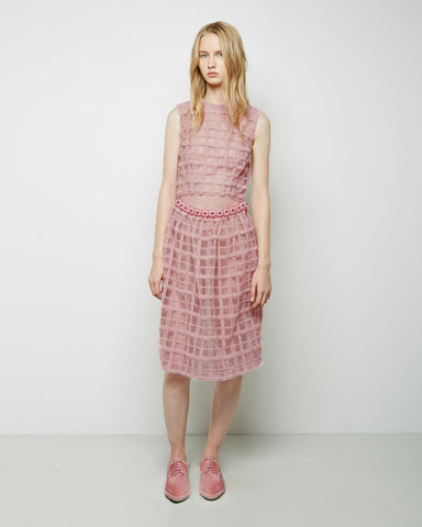 Wool Embroidered Bauble Belt Dress