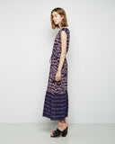 Floral Cinched Waist Maxi Dress