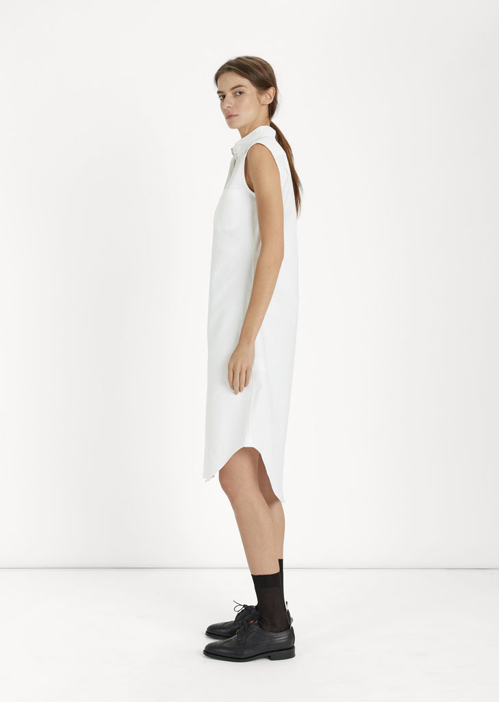 Oxford Sleeveless Shirtdress