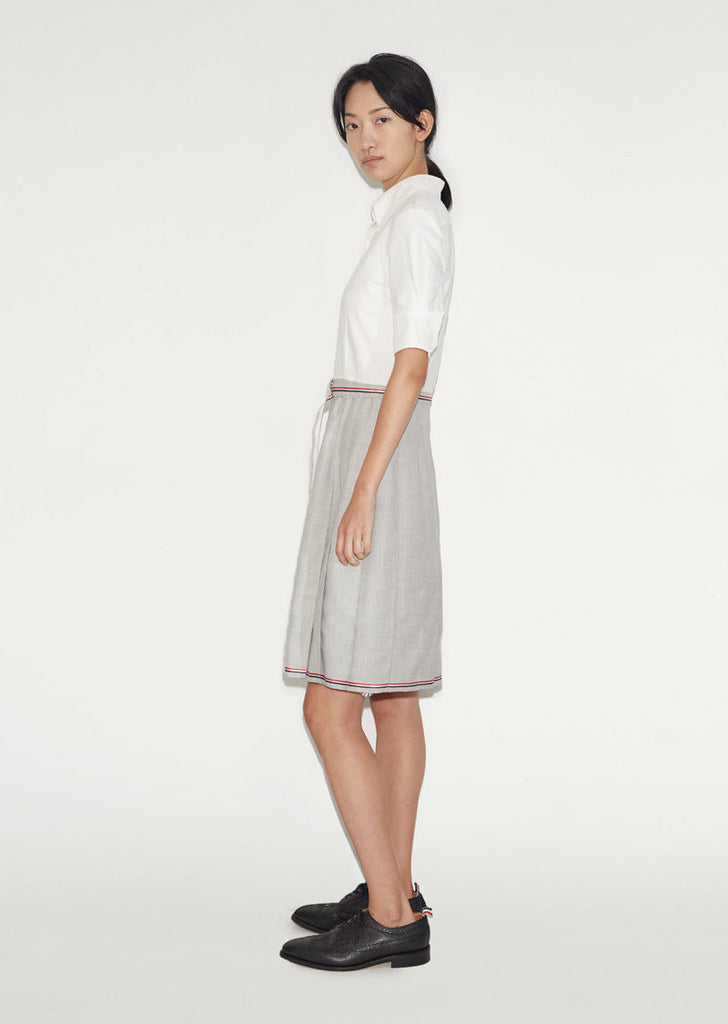 Pleated Shirtdress