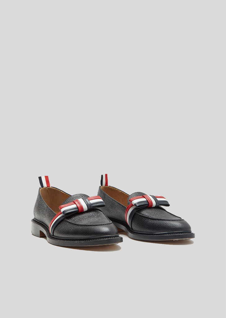 Leather Bow Loafer