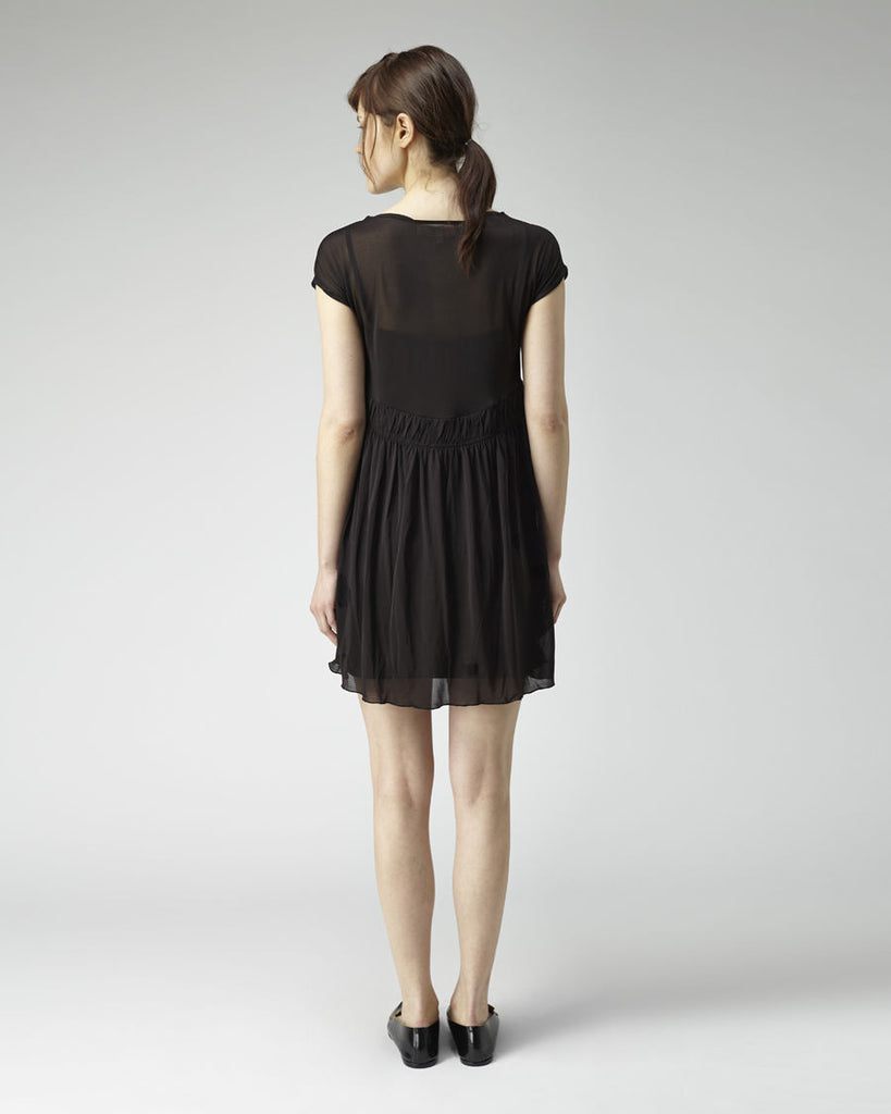 Shirred T-Shirt Dress