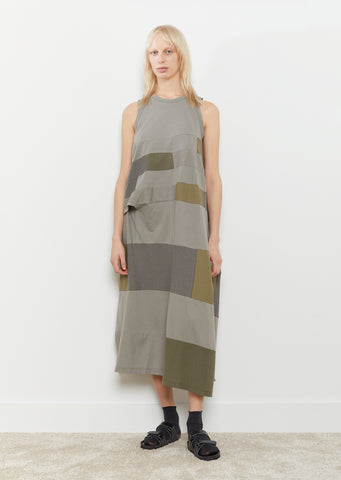 Sleeveless Patchwork Dress
