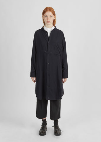 Wool Gauze Shirt Dress