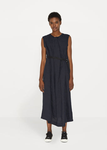 Belted Canvas Dress