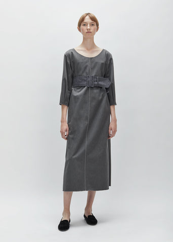 Twill Belted Dress