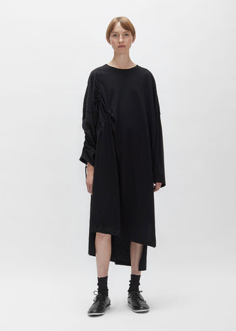 Plain Stitch Right Drawstring Dress