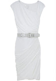 Belted Ruched Dress