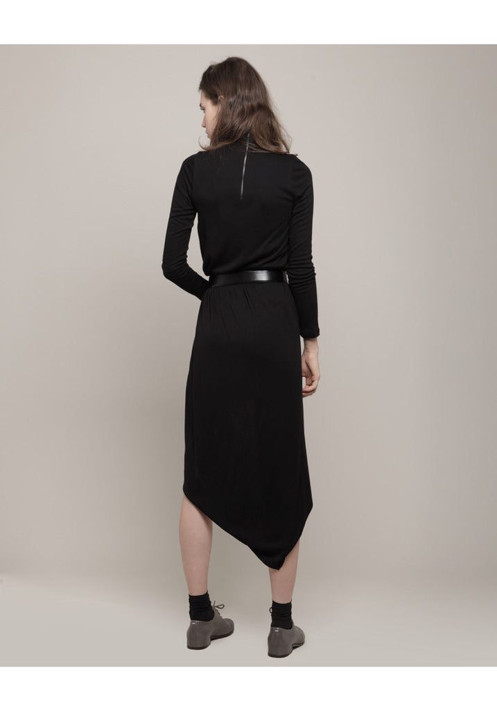 Belted Turtleneck Dress