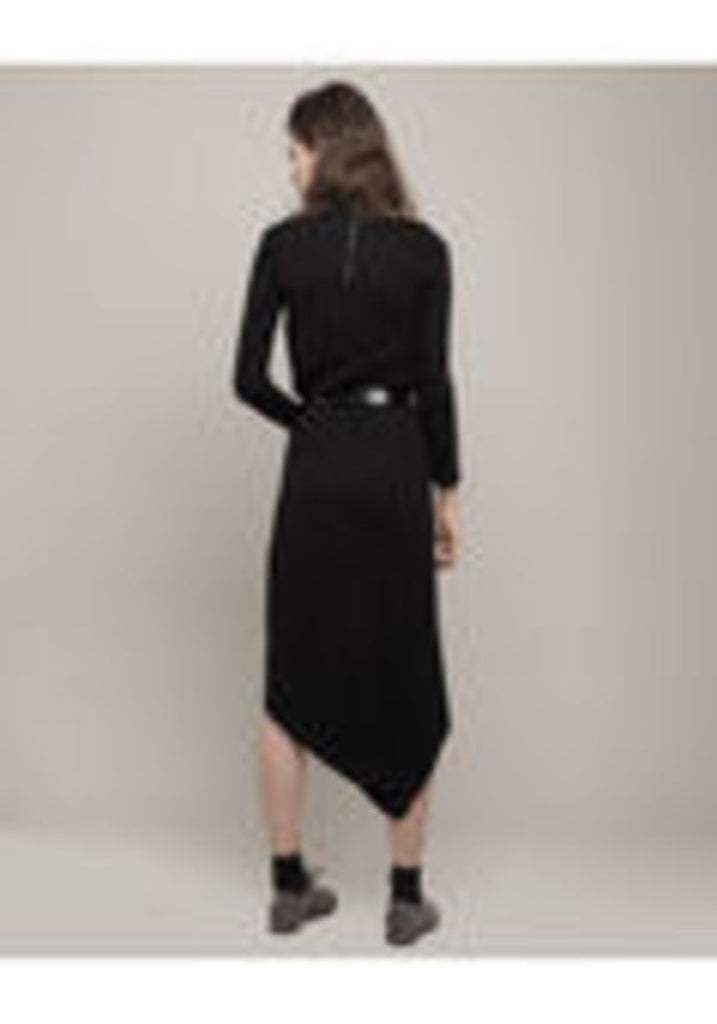 Belted Turtleneck Dress