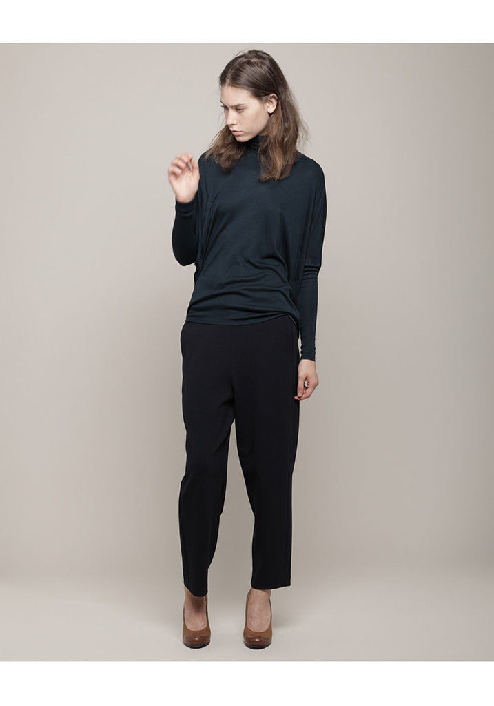 Drape Back Turtleneck