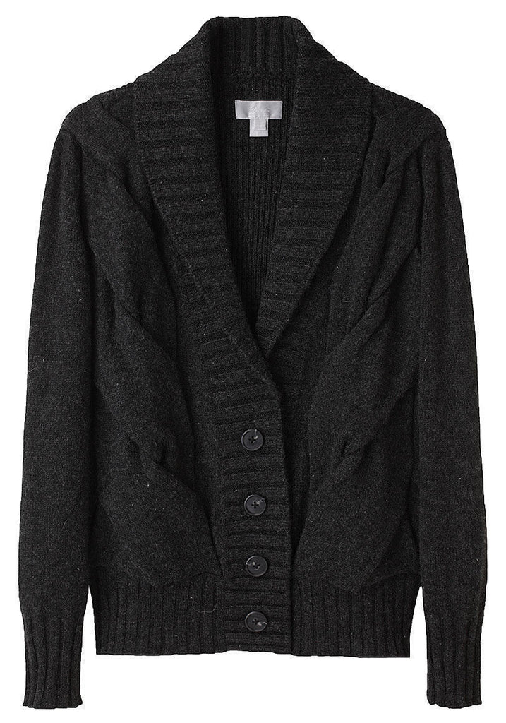 Exaggerated Cable Cardigan