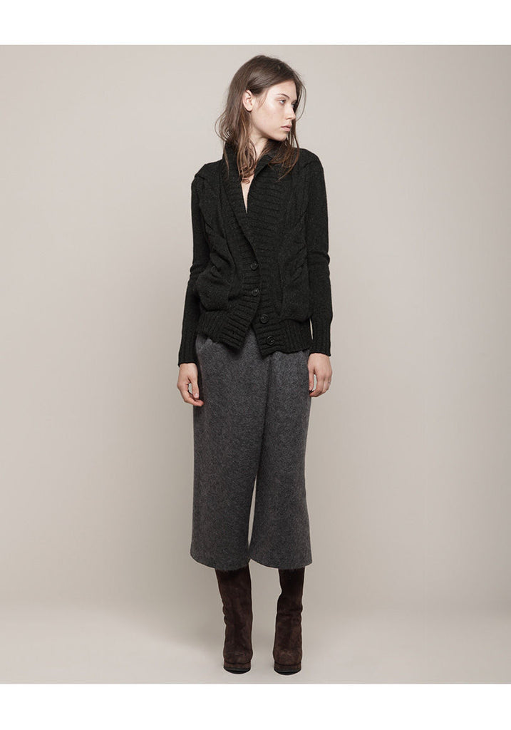 Exaggerated Cable Cardigan