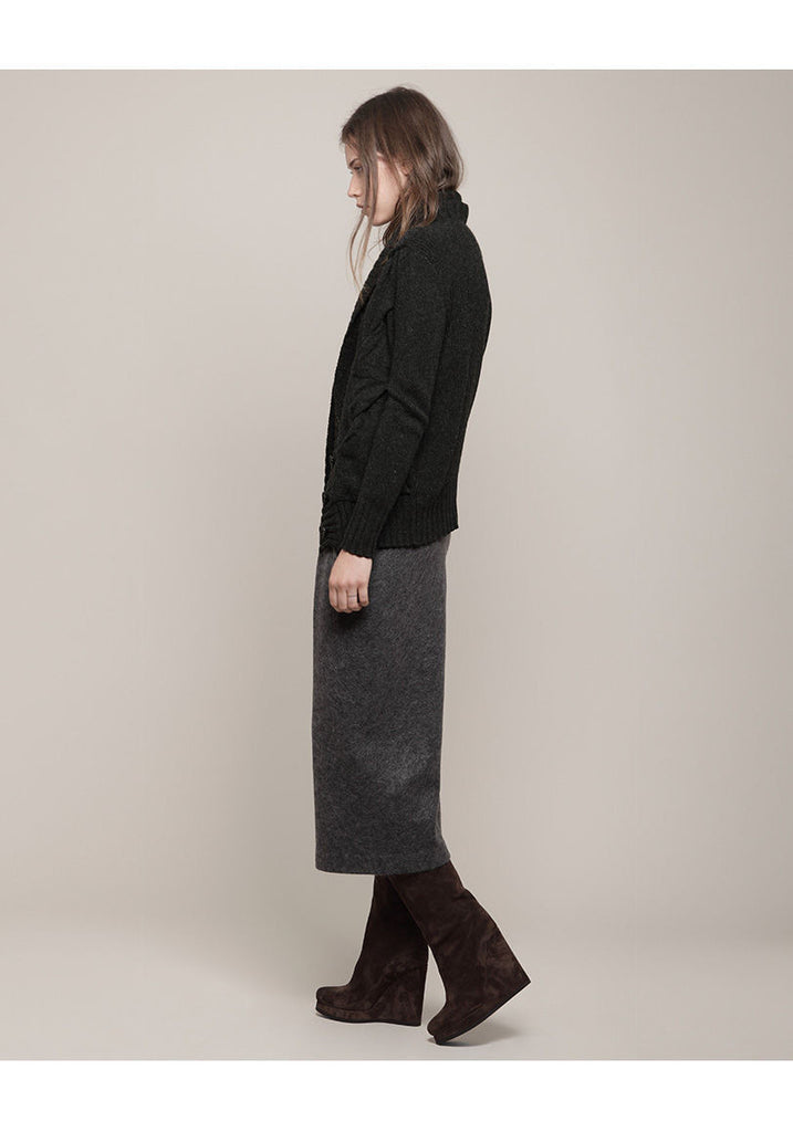 Exaggerated Cable Cardigan