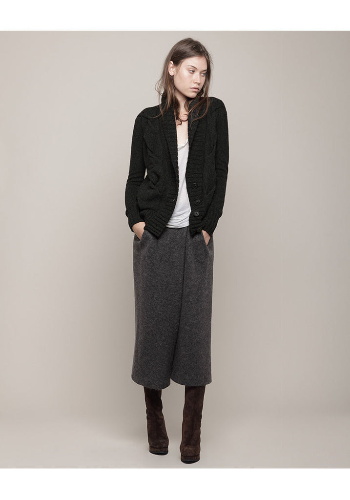 Exaggerated Cable Cardigan