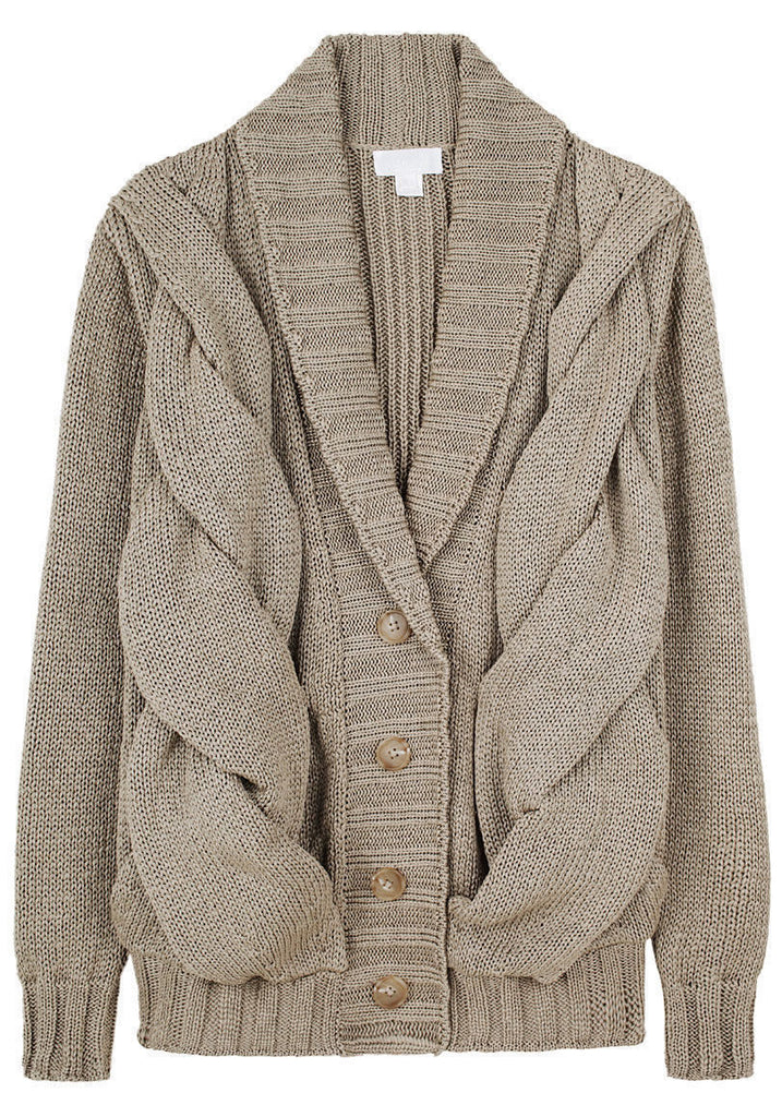 Exaggerated Cable Cardigan