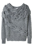 Exaggerated Cable Sweater