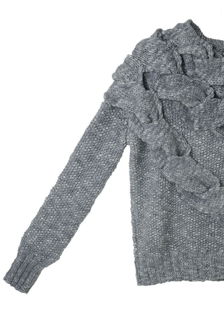 Exaggerated Cable Sweater