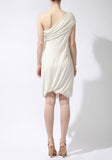 One Shoulder Draped Dress