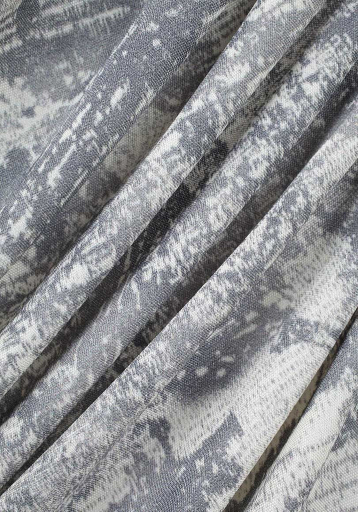 Ruched Printed Dress