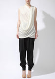 Sleeveless Draped Jersey Top