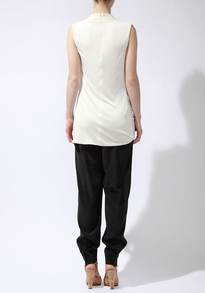 Sleeveless Draped Jersey Top