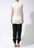 Sleeveless Draped Jersey Top
