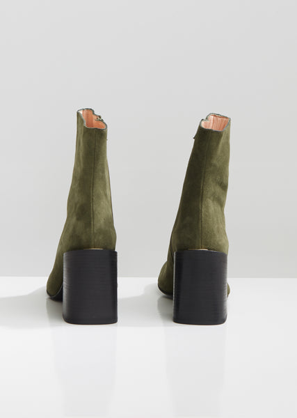 NELSON（ネルソン） SUEDE SUECO WITHOUT TOE Amazon.com | Shoe'N Tale Women Stretch Suede Chunky Heel