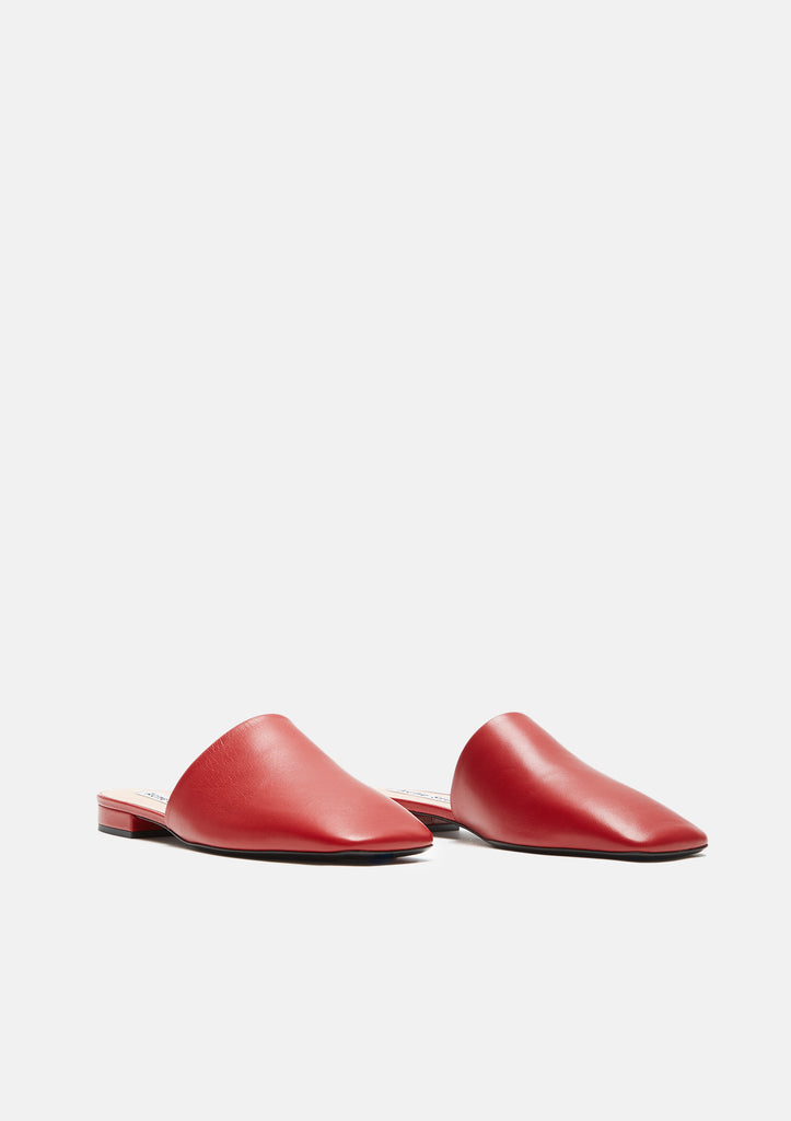 Tessy Leather Slide Mules