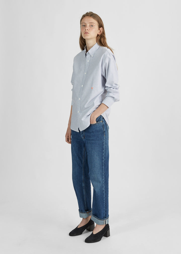 Sully Reverse Suede Block Heel Pumps