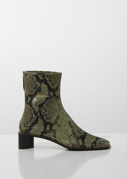 Bertine Snake Ankle Boots – La Garçonne - Main Image