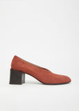 Sully Reverse Suede Block Heel Pumps