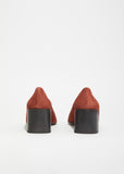 Sully Reverse Suede Block Heel Pumps