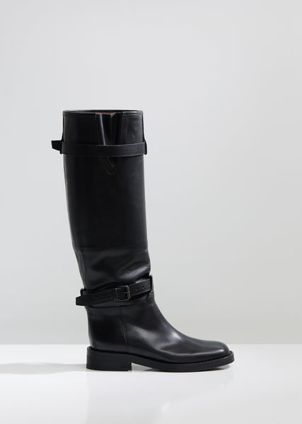 【LAMINEZ】Belted Middle Boots☆大人気☆ MUSINSA | LAMINEZ Belted Mid Boots - Beige