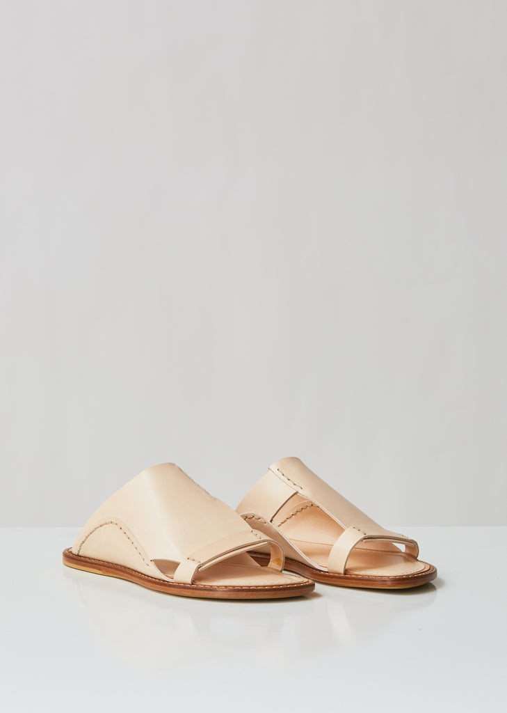 Slip On Leather Slides