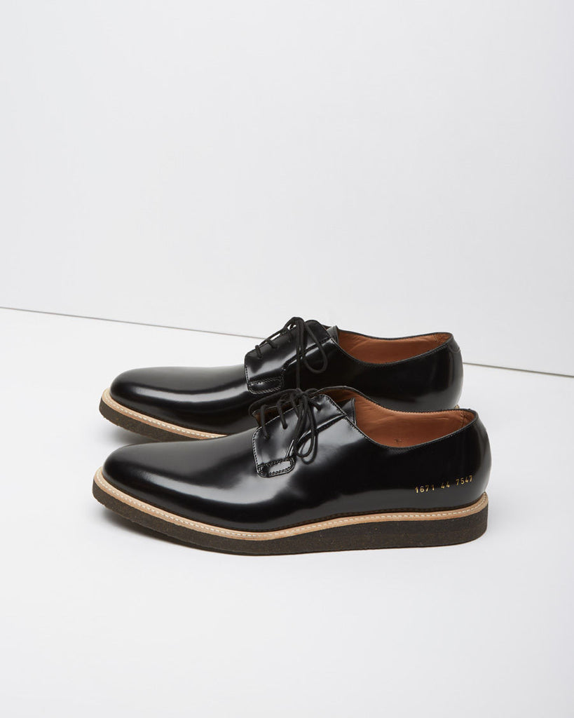 Glossed Derby Shoe