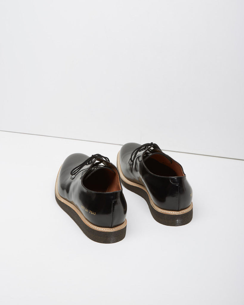 Glossed Derby Shoe