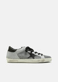 Superstar Silver Lurex Knitted Sneakers
