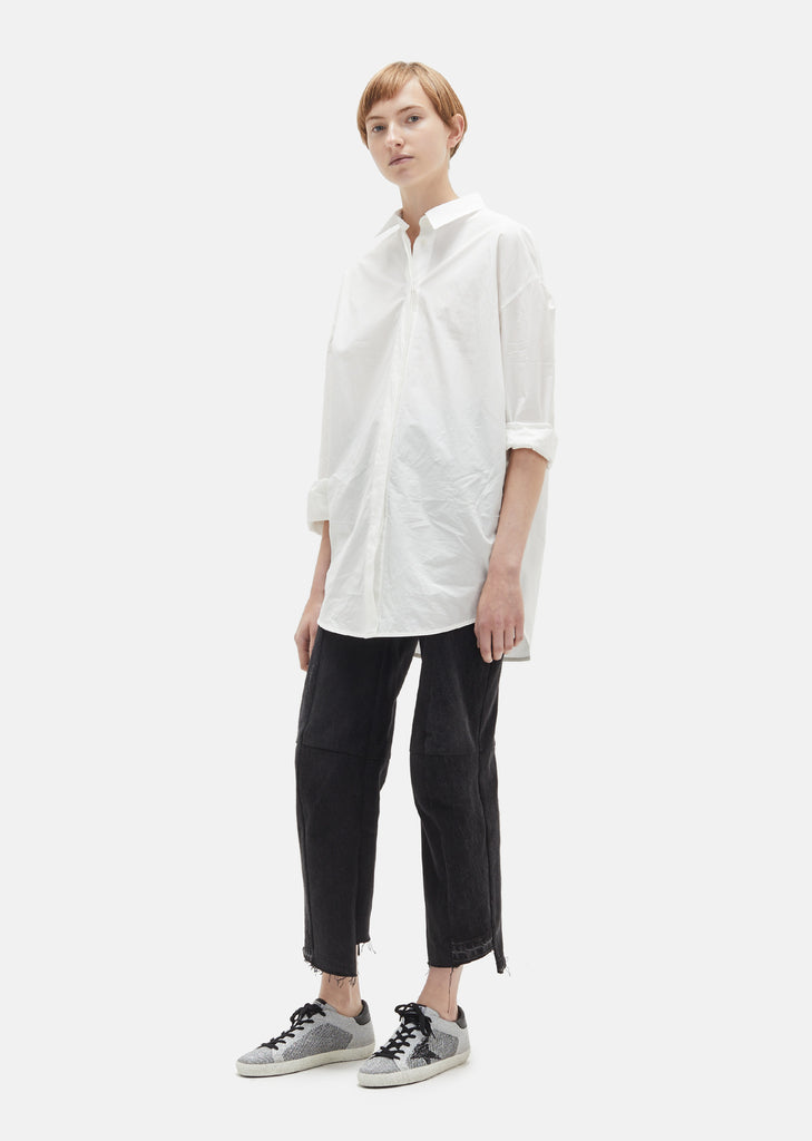 Superstar Silver Lurex Knitted Sneakers