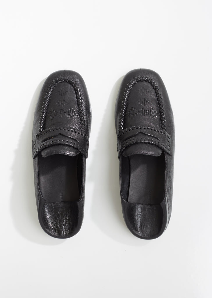 Firven Braided Leather Loafers