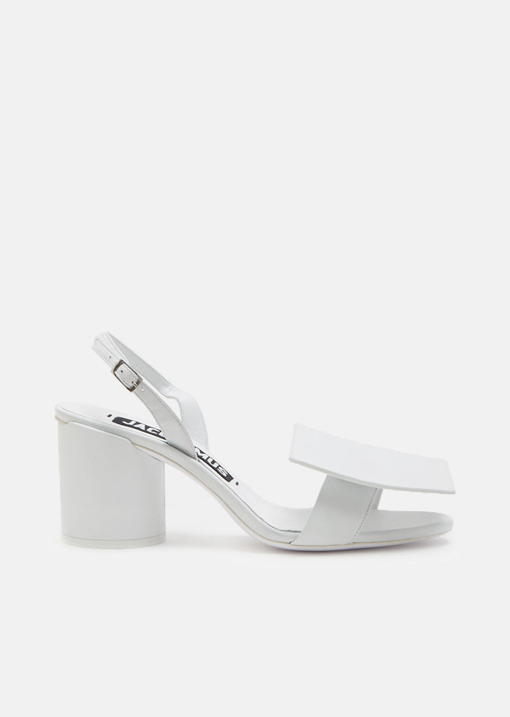 Square Round Leather Sandals