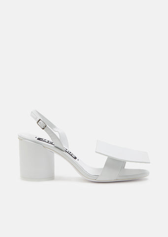 Square Round Leather Sandals