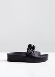 Knotted Leather Slides