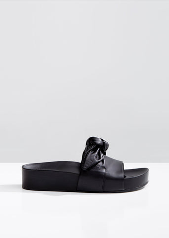 Knotted Leather Slides