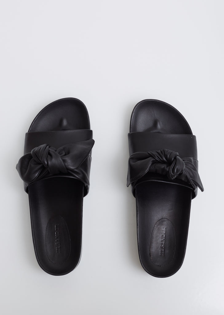 Knotted Leather Slides
