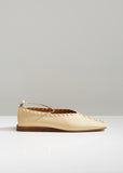 Braided Trim Flats with Removable Anklet