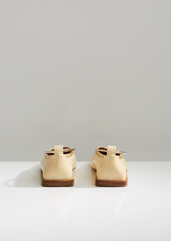 Braided Trim Flats with Removable Anklet