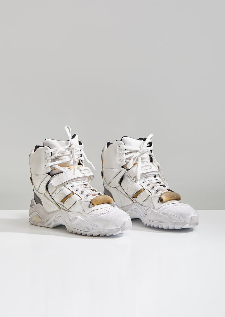 Retro Fit Distressed High Top Sneakers